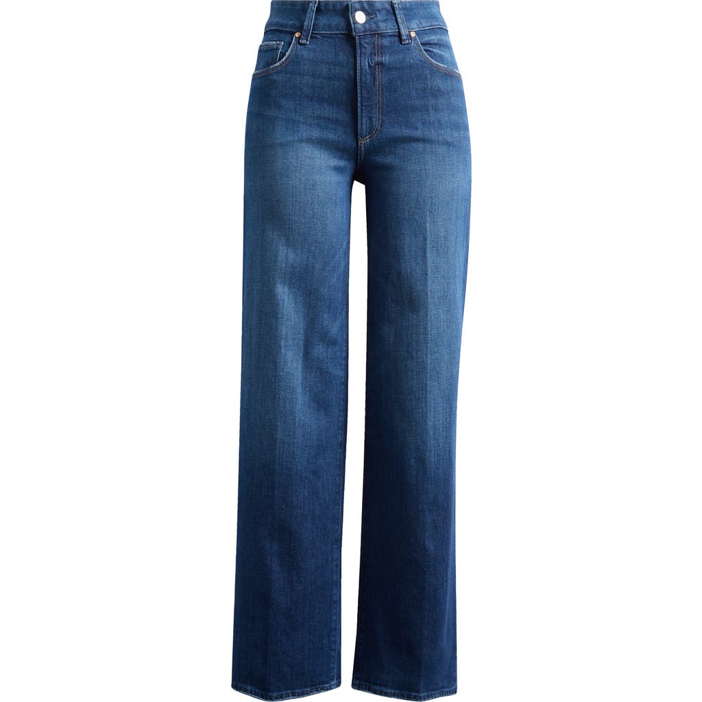 Paige Sasha High Waist Wide Leg Jeans In Blue