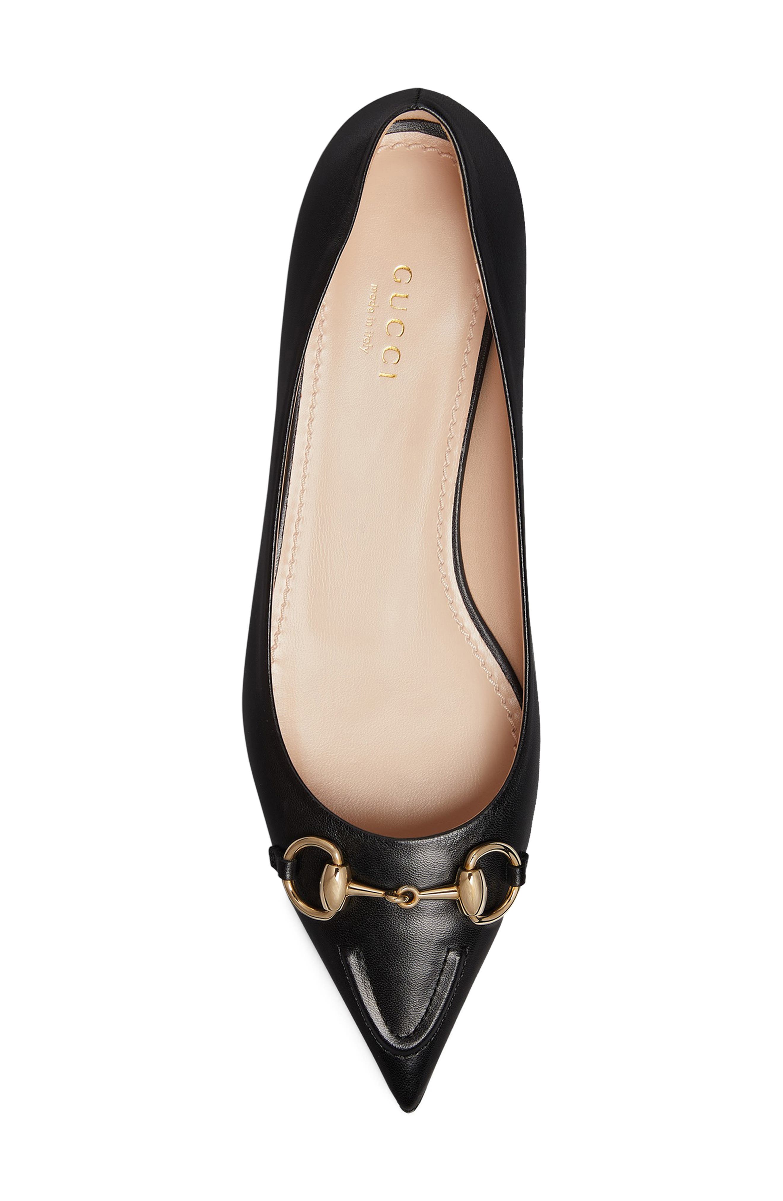 Gucci Erin Pointed Toe Flat, Alternate, color, 