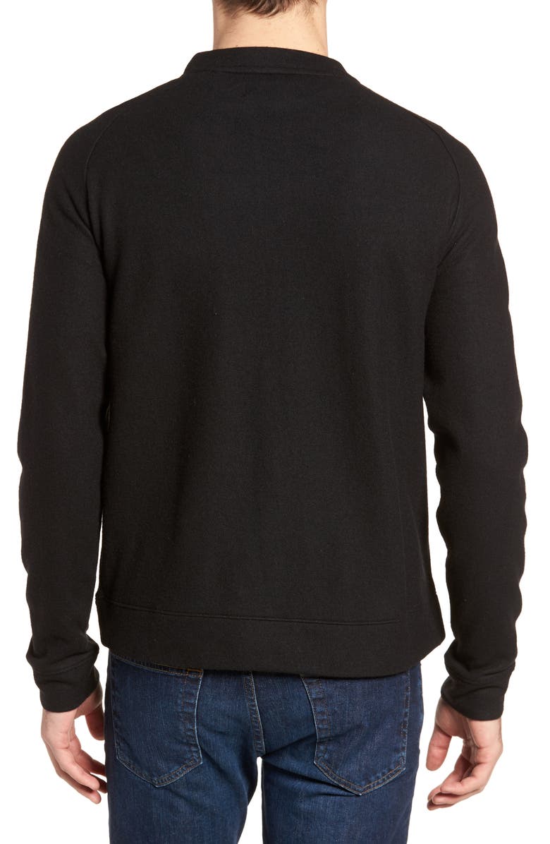 NORDSTROM MEN'S SHOP Wool Blend Fleece Bomber Jacket, Alternate, color, 