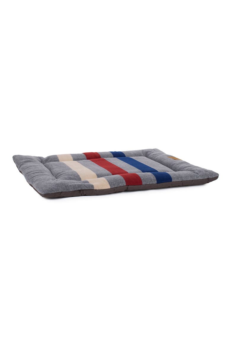 Fleece Comfort Cushion, Alternate, color, CABIN STRIPE GRAY