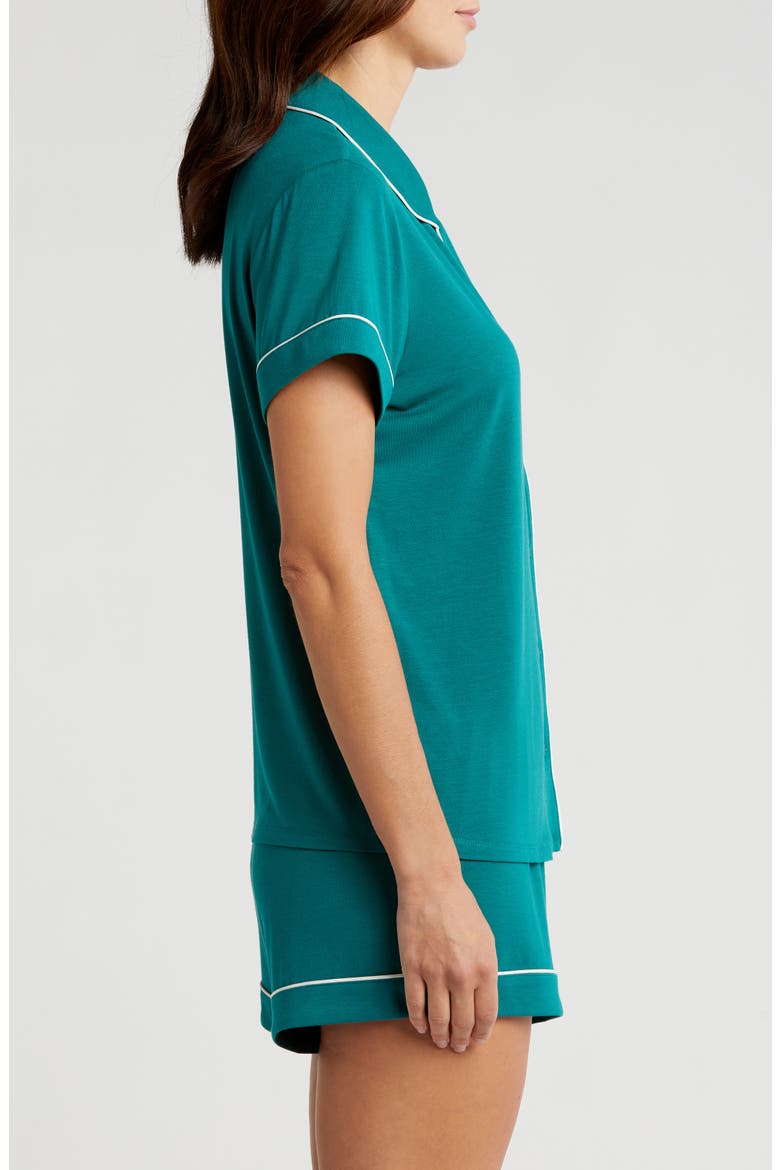 Moonlight Eco Short Pajamas, Alternate, color, GREEN STORM