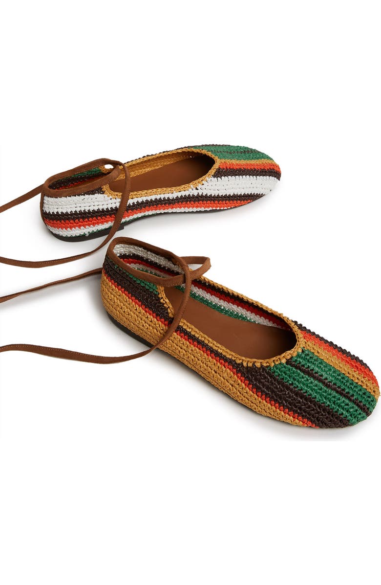 La DoubleJ Ballerina Flats Multicolor Chocolate, Alternate, color, Multicolor Chocolate