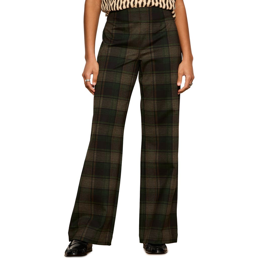 Sanctuary Relay Plaid Pull-on Pants In Red