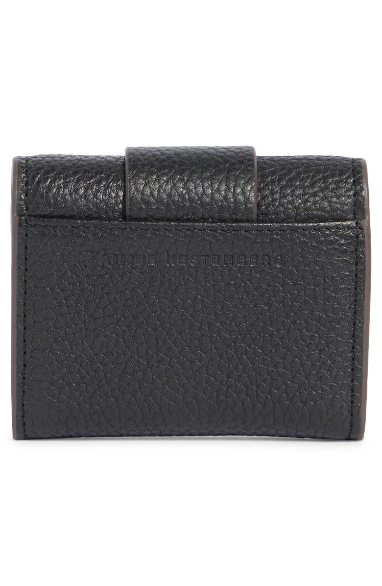AIMEE Keisha Leather Flap Wallet, Alternate, color, Black
