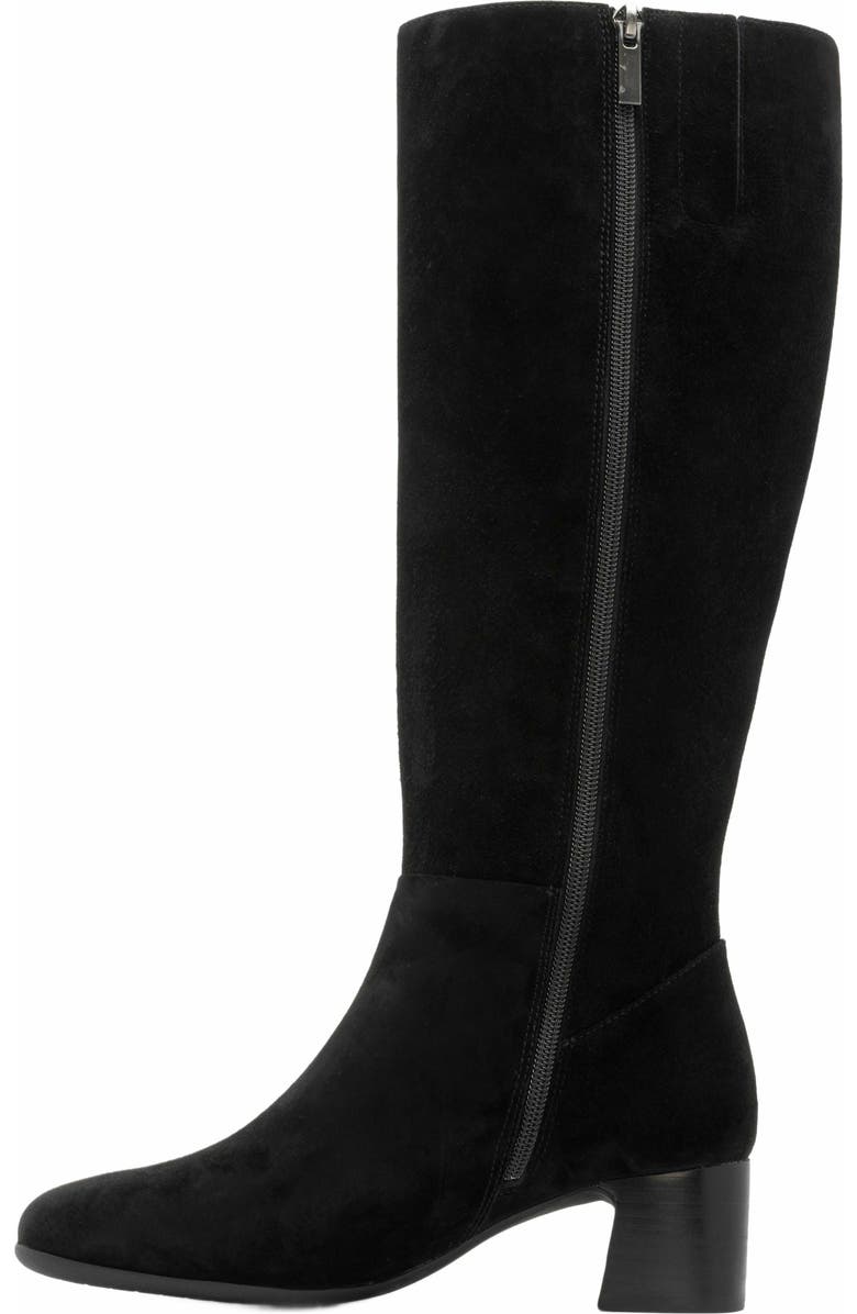 ABEO Avenue Tall Boot, Alternate, color, Black Suede - Regular