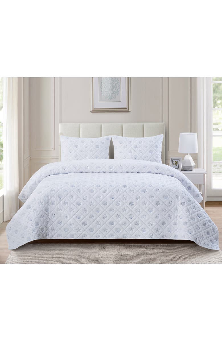 C&F Home Marine Sea Bedding Quilt Collection, Alternate, color, Blue