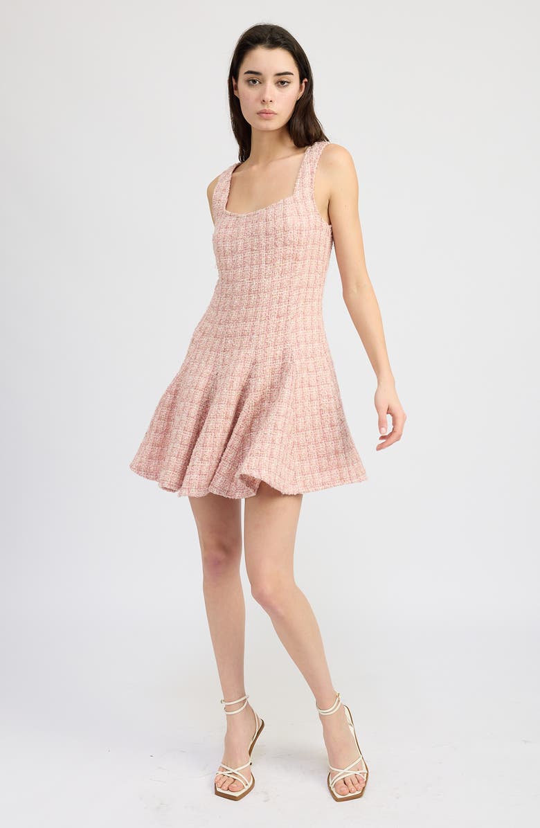 En Saison Tessa Tweed Minidress, Alternate, color, 