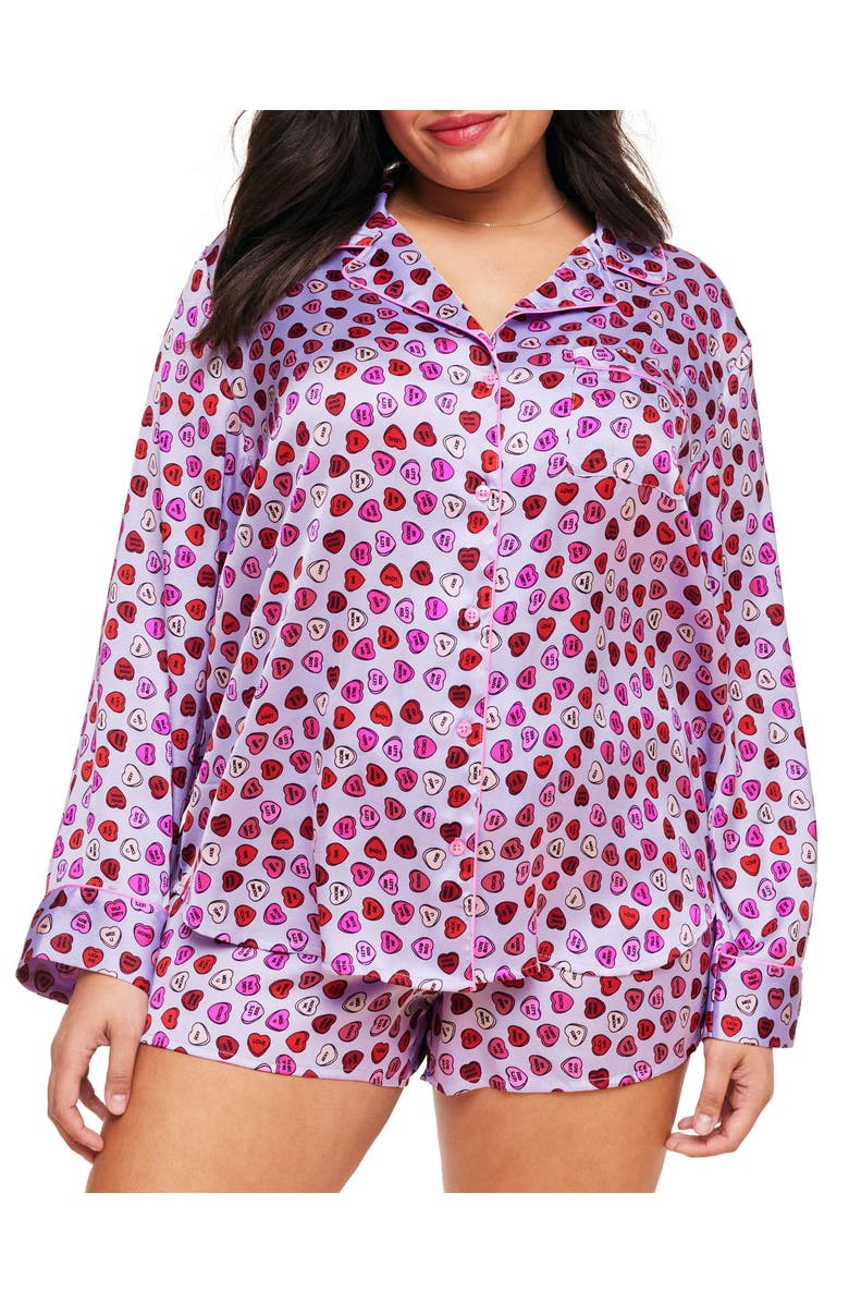 Adore Me Sammi Pajama Set, Alternate, color, Heart Purple