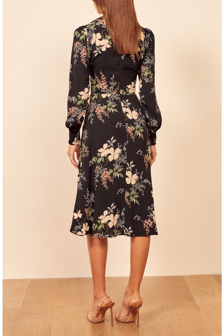Kellan Floral Long Sleeve Dress, Alternate, color, ISABELLA