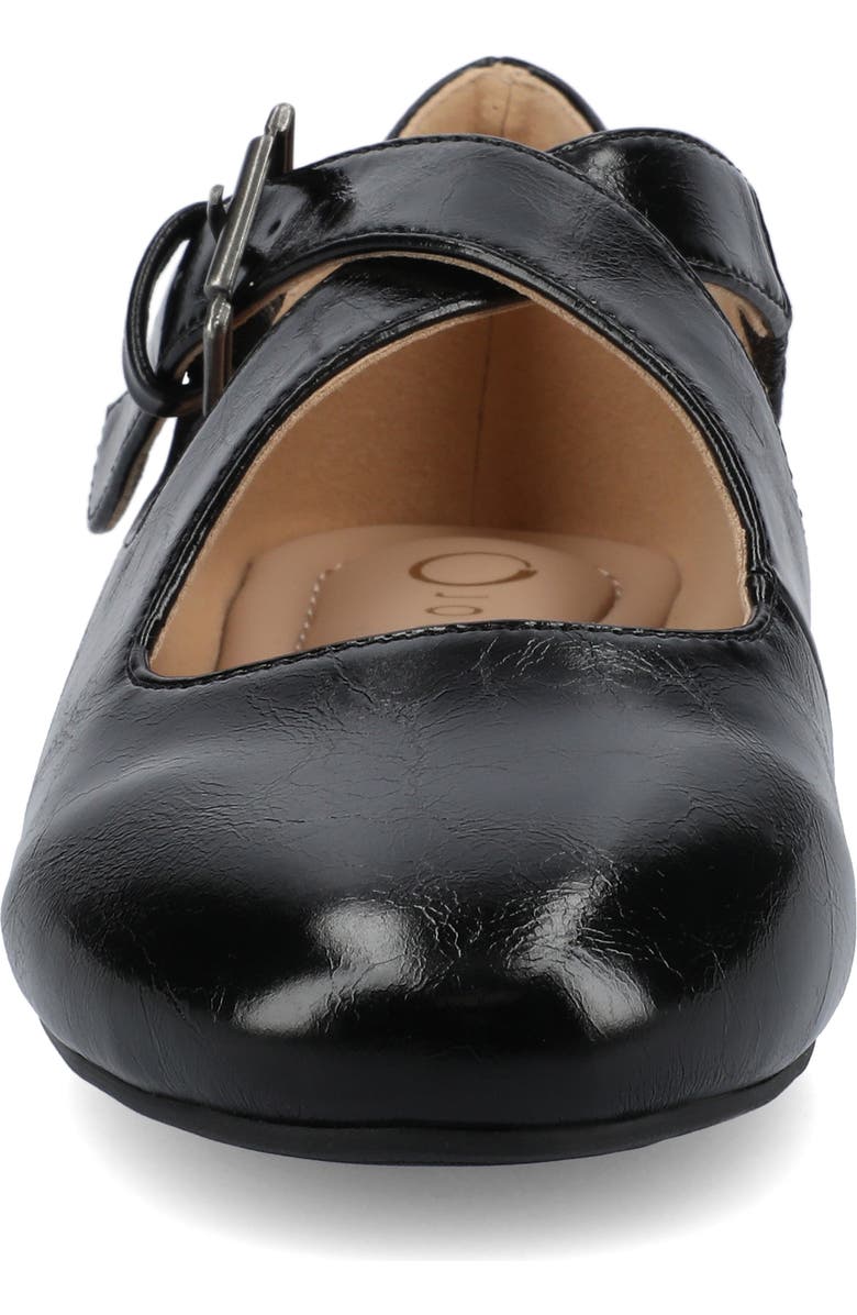 Journee Collection Ivanna Mary Jane Flat, Alternate, color, Black