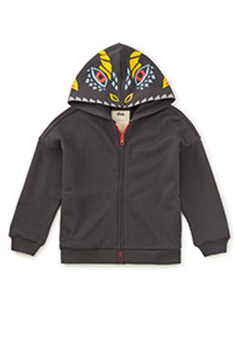Dragon Hood Easy Fit Hoodie, Main, color, Pepper