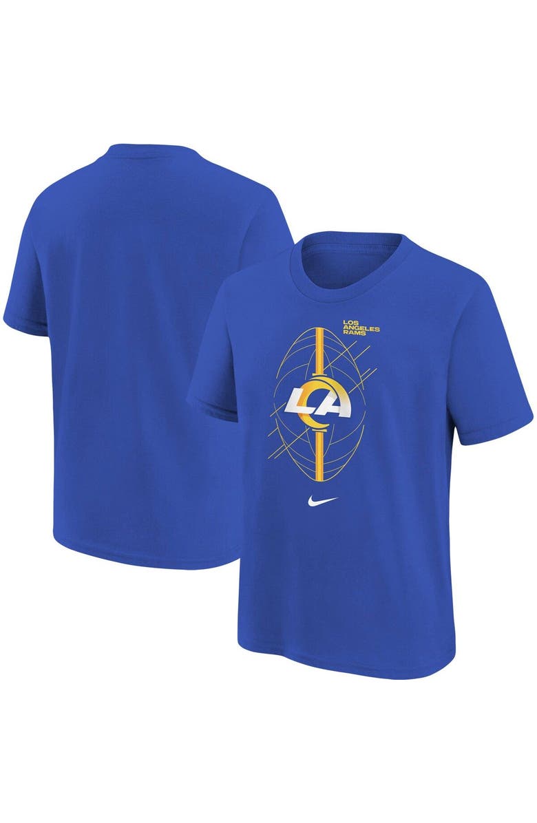 Nike Preschool Nike Royal Los Angeles Rams Icon T-Shirt, Main, color, 