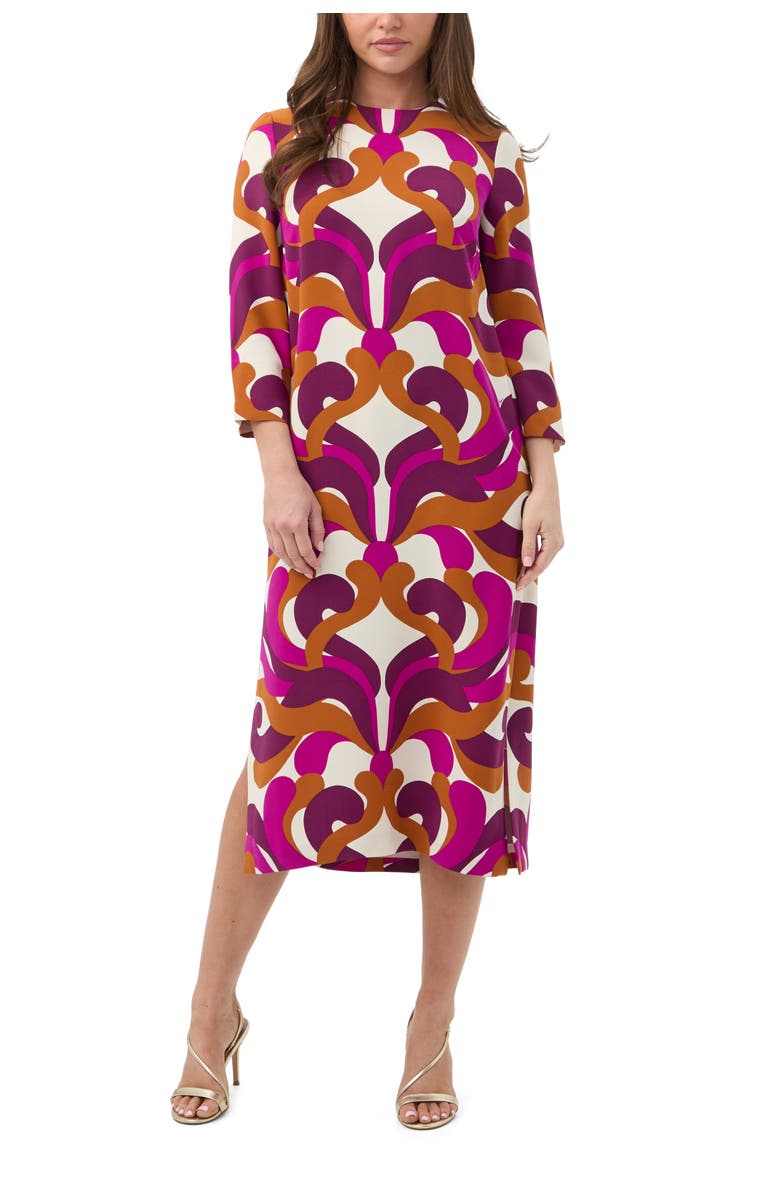 Trina Turk Cointreau 2 Printed Midi Dress, Main, color, Multi