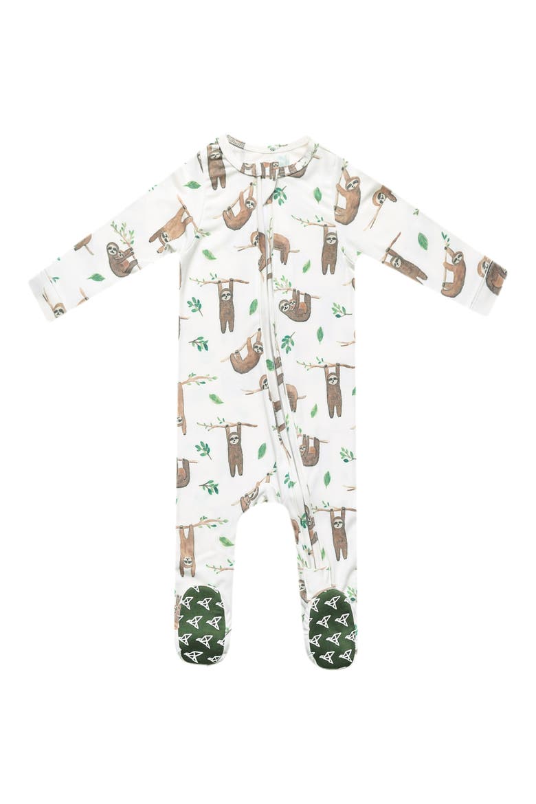 Noah Zip-Up Footie Pajamas, Main, color, NOAH