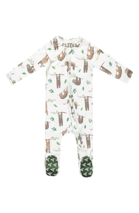 Noah Zip-Up Footie Pajamas (Baby)