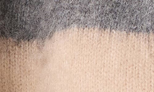 Astr The Label Fuzzy Stripe Crewneck Sweater In Multi