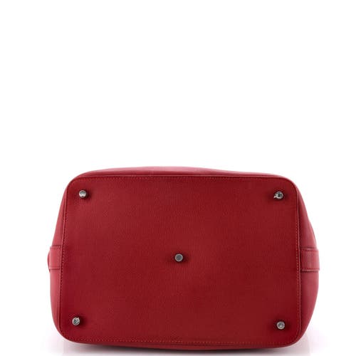 Pre-owned Hermes  Hermes Toolbox Bag Evercolor 26 In Burgundy