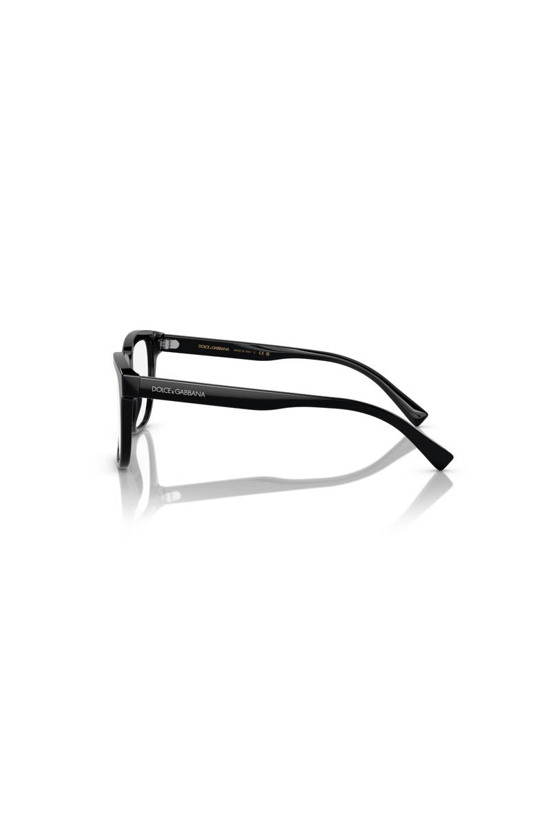 Dolce&Gabbana 49mm Rectangle optical glasses, Alternate, color, Black