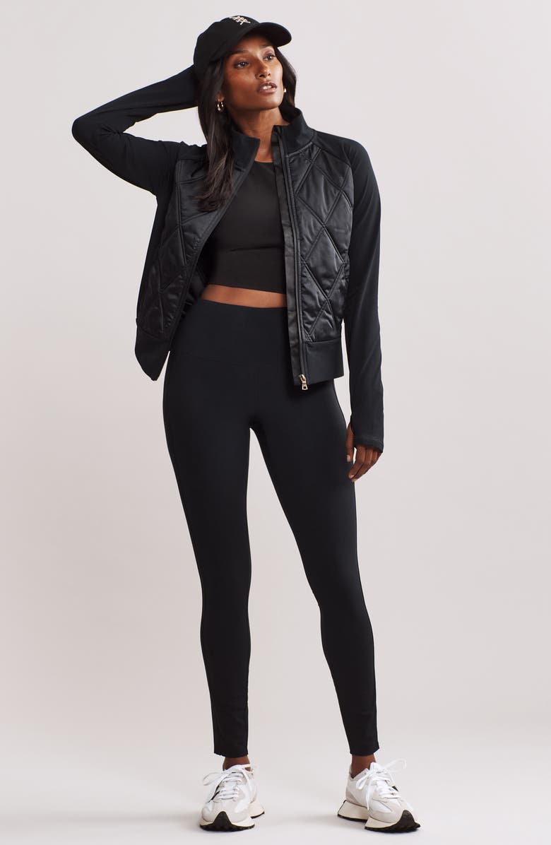 Rhone Alpine Fleece Leggings, Alternate, color, Black