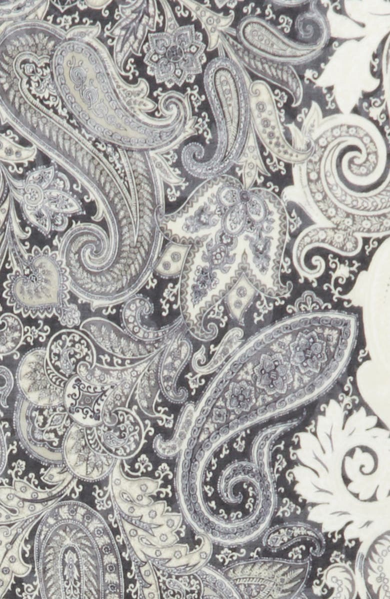 Etro Stamp Paisley Print Cashmere Wrap, Alternate, color, 