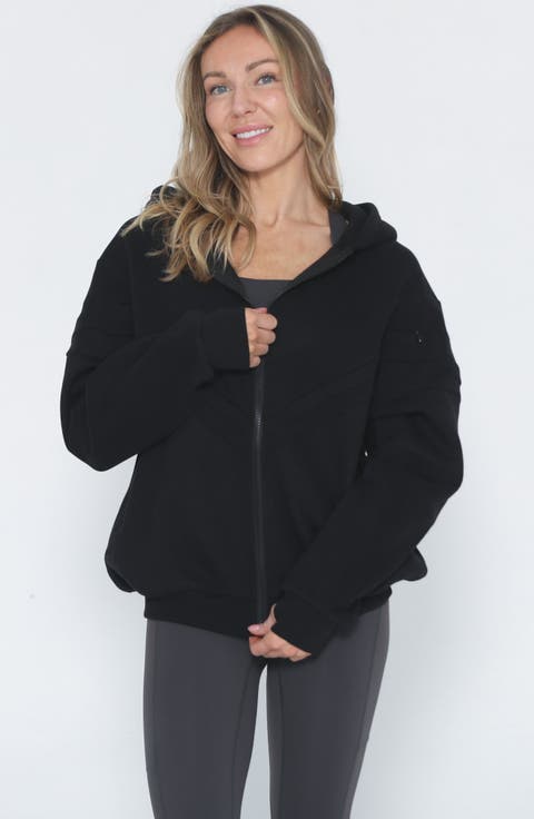 Isabella Organic Nursing and Pregnancy Full Zip Hoodie
