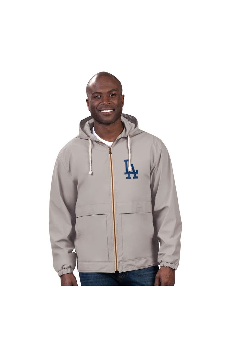 G-III SPORTS BY CARL BANKS Men's G-III Sports by Carl Banks Gray Los Angeles Dodgers Full-Zip Rain Jacket, Main, color, Gray