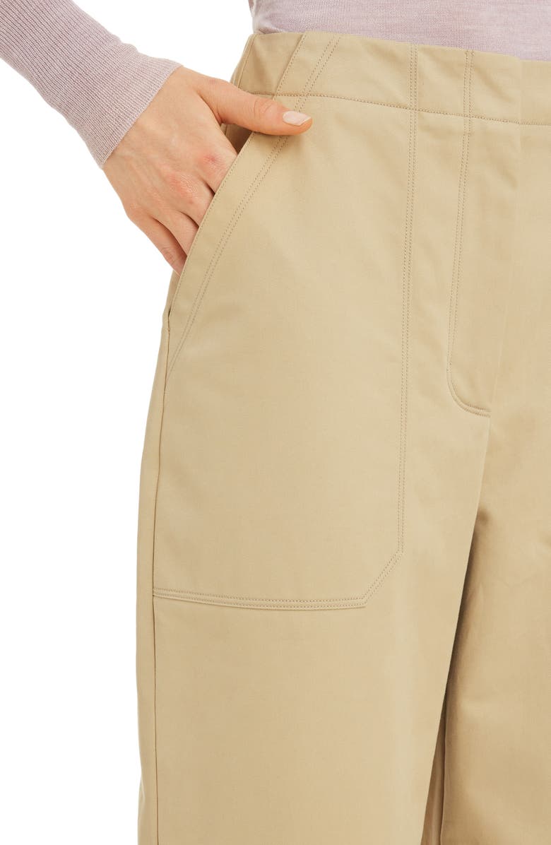 Roksanda Contrast Pocket Cotton Twill Pants, Alternate, color,