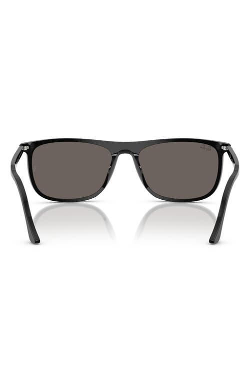 Ray Ban Ray-ban 61mm Rectangular Sunglasses In Black