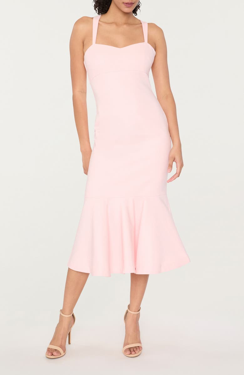 LIKELY Dalia Ruffle Hem Sleeveless Dress, Main, color, Roseshadow