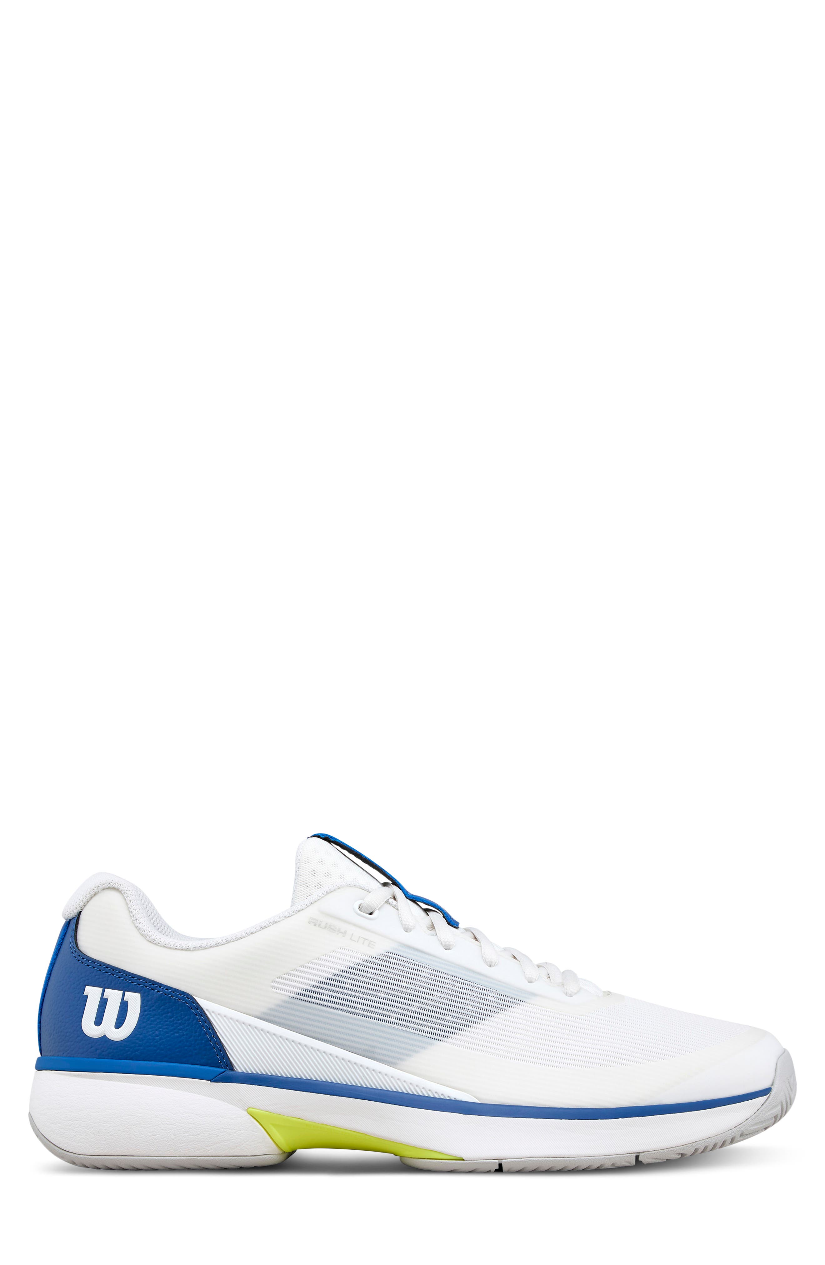 Rush Lite 5 Tennis Shoe, Alternate, color, WHITE/DEJA VU BLUE/YELLOW