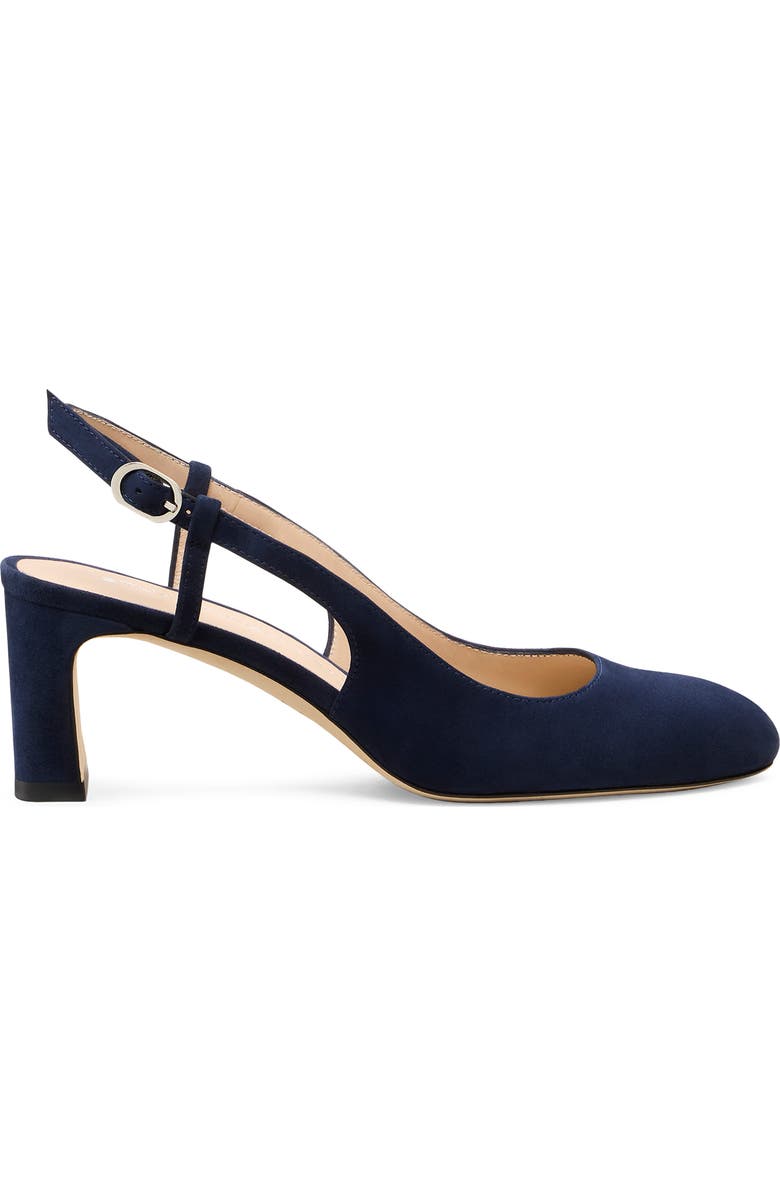 Stuart Weitzman Babette Slingback Pump, Alternate, color, Nice Blue