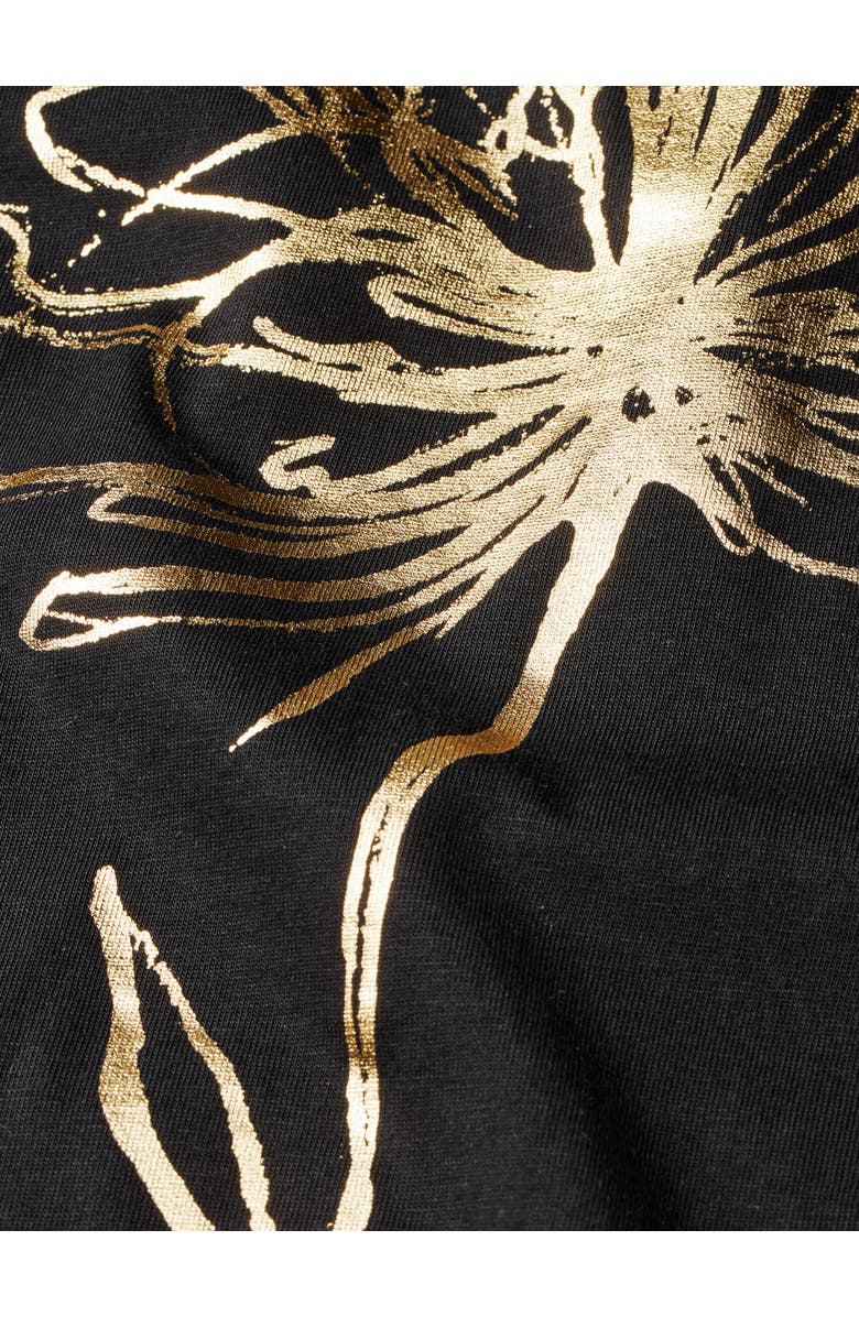 Masai Copenhagen MaDoreann Short Sleeve Print T-Shirt, Alternate, color, Black