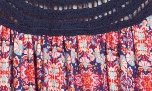 Shop Loveappella Swing Tank Top In Fuchsia Multi