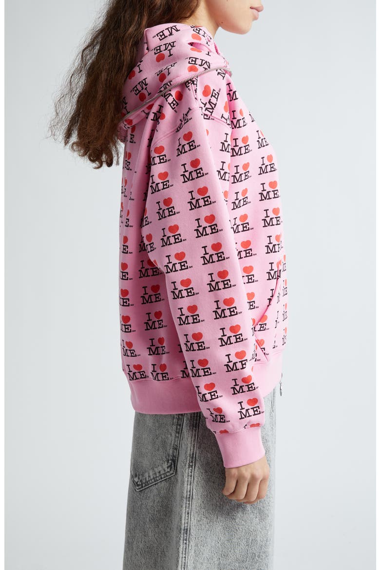 Ashley Williams I Heart Me Butterfly Cotton Blend Hoodie (Women