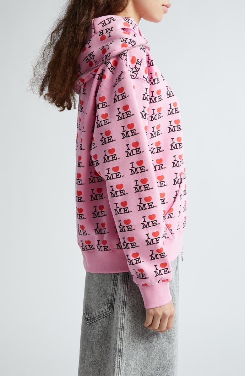 Ashley Williams I Heart Me Butterfly Cotton Blend Hoodie | Nordstrom