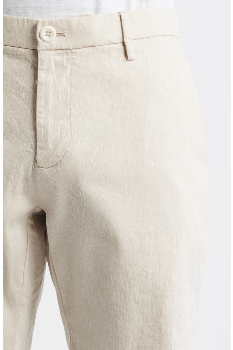 Oasis 8.5-Inch Linen Blend Bermuda Shorts, Alternate, color, SAND