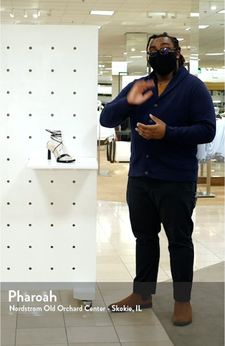 Les Carre Rond Asymmetrical Leather Sandal, sales video thumbnail