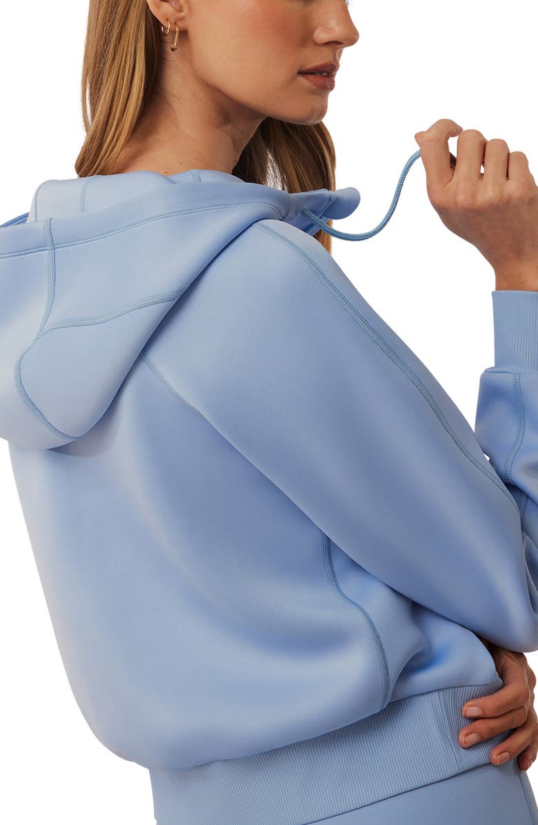 Greyson Kristina Full Zip Hoodie, Alternate, color, Wolf Blue