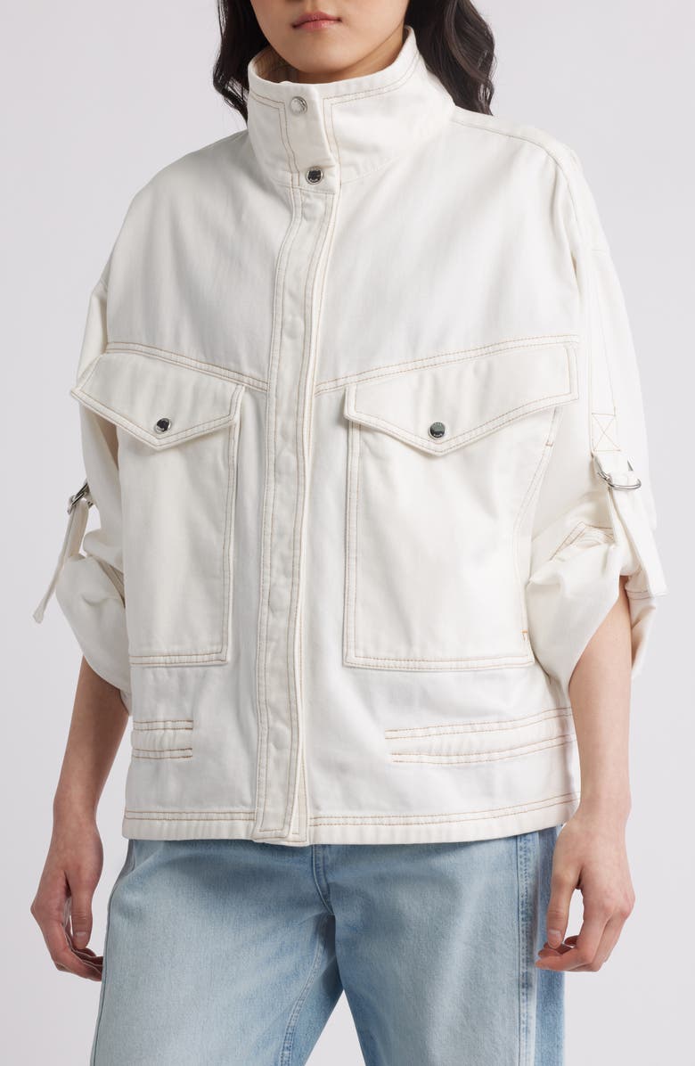 BOSS Orange Jarline Jacket, Alternate, color, Soft Cream