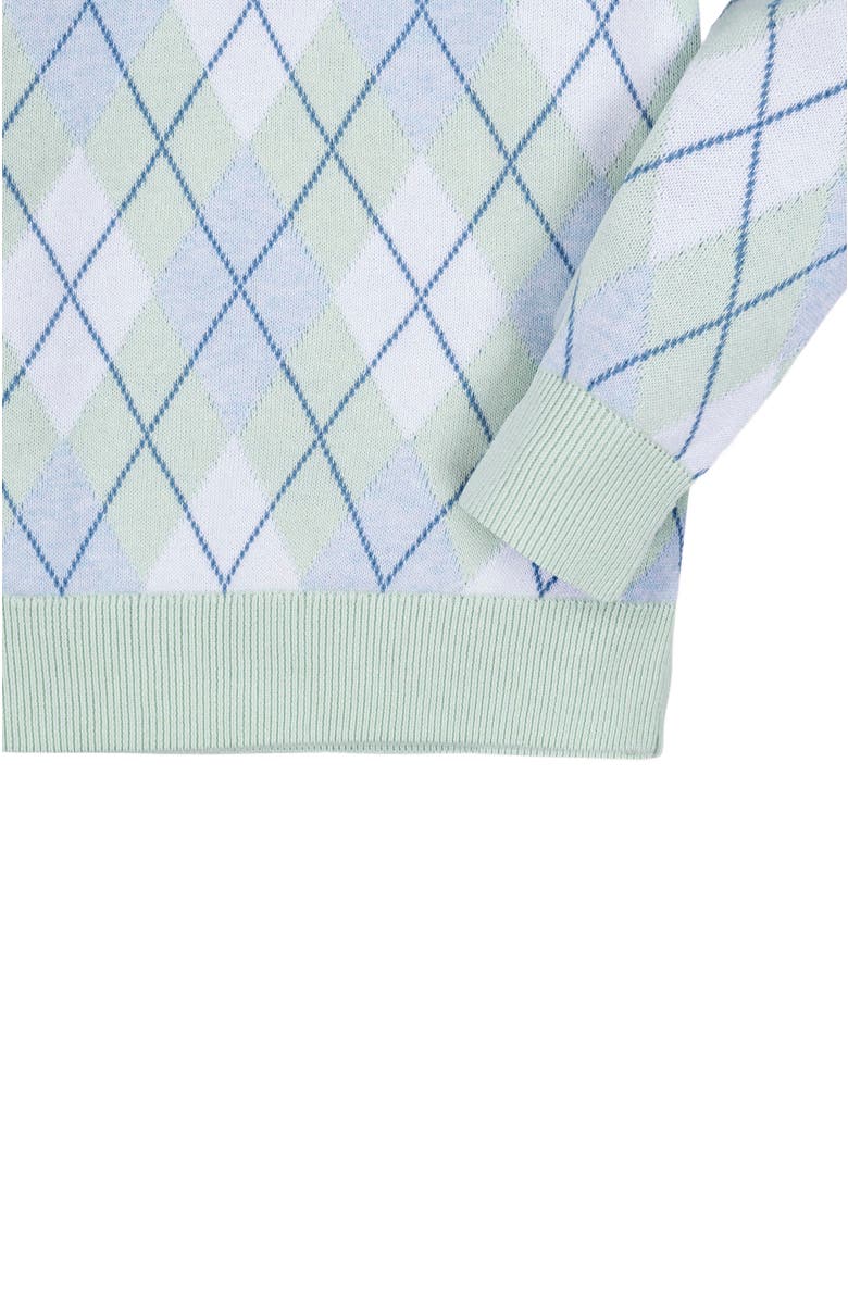 Hope & Henry Boys' Organic Fine Gauge V-Neck Sweater, Kids, Alternate, color, Coastal Cottage Argyle