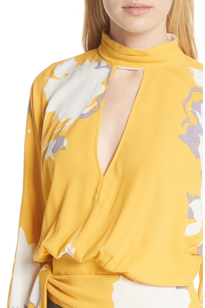 Say You Love Me Blouse, Alternate, color, YELLOW