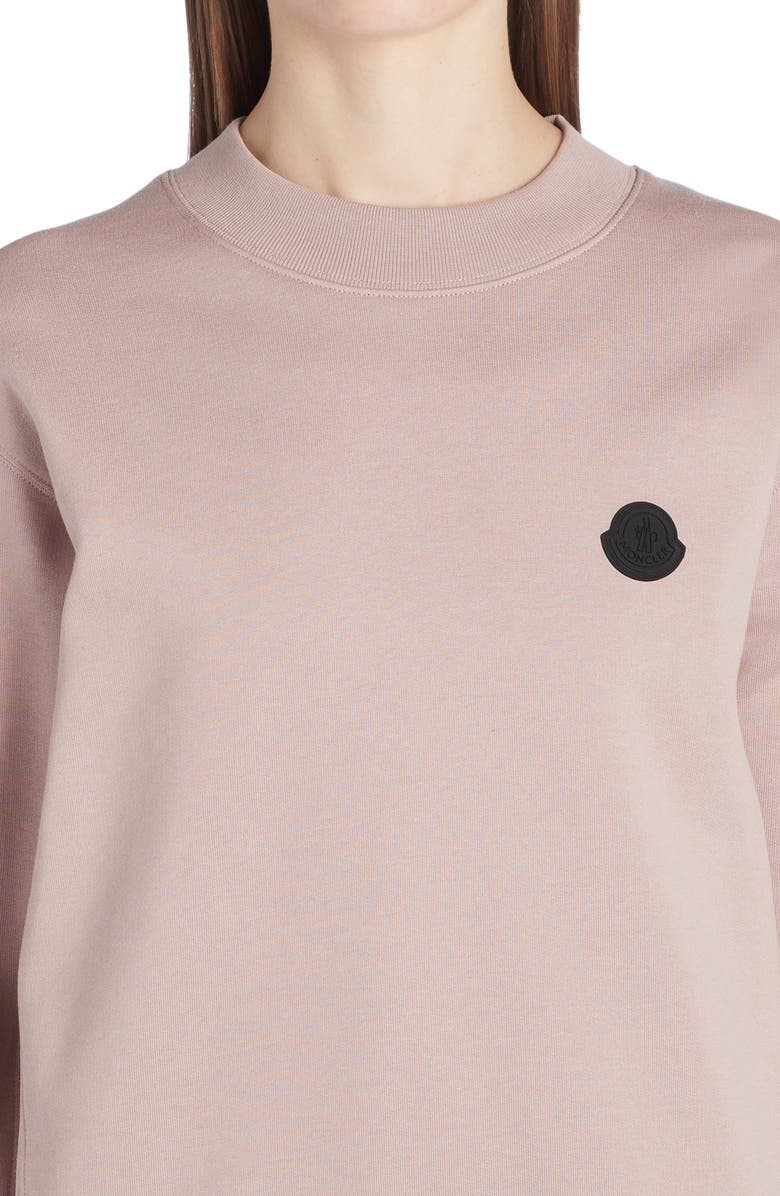 Moncler Logo Colorblock Cotton Sweatshirt, Alternate, color,