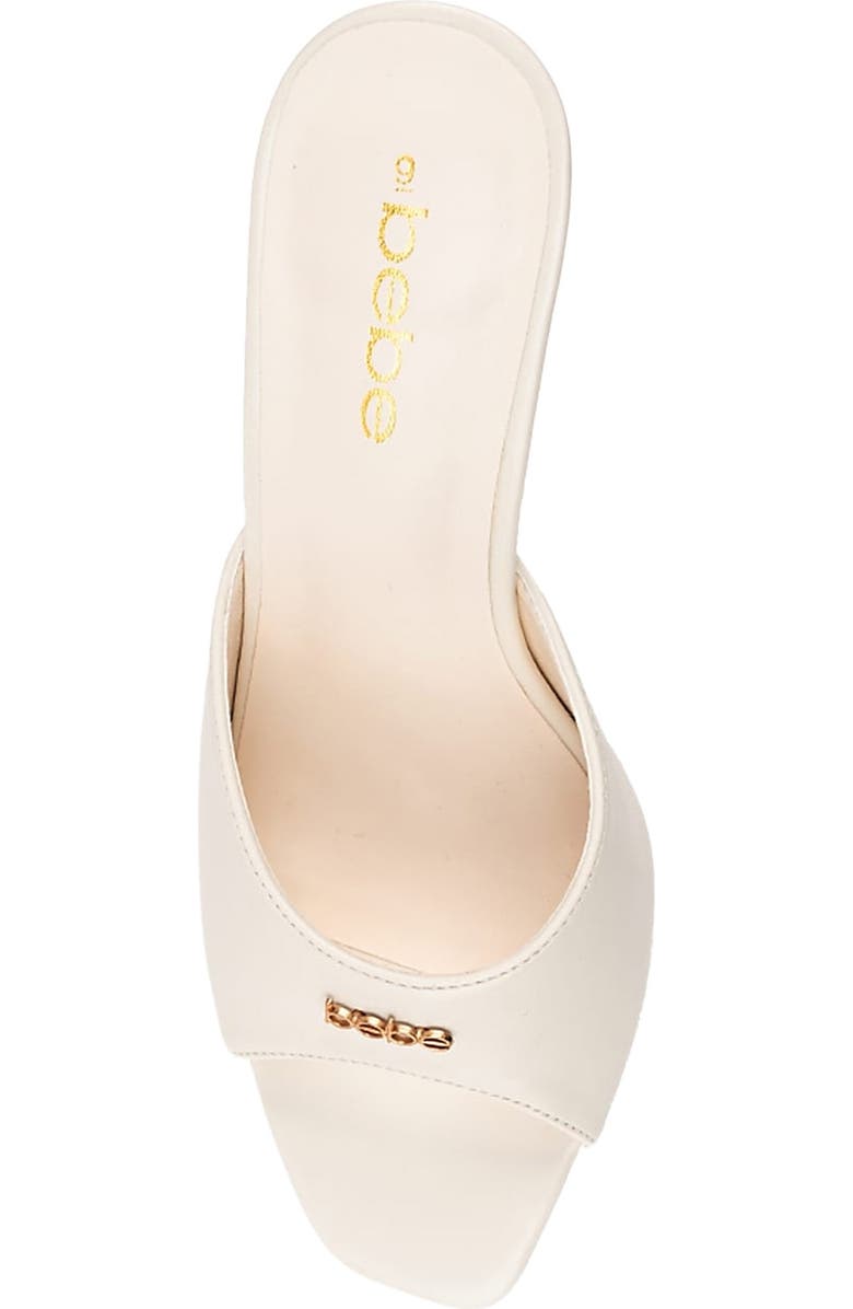 bebe Stiletto Mule Sandal, Alternate, color,