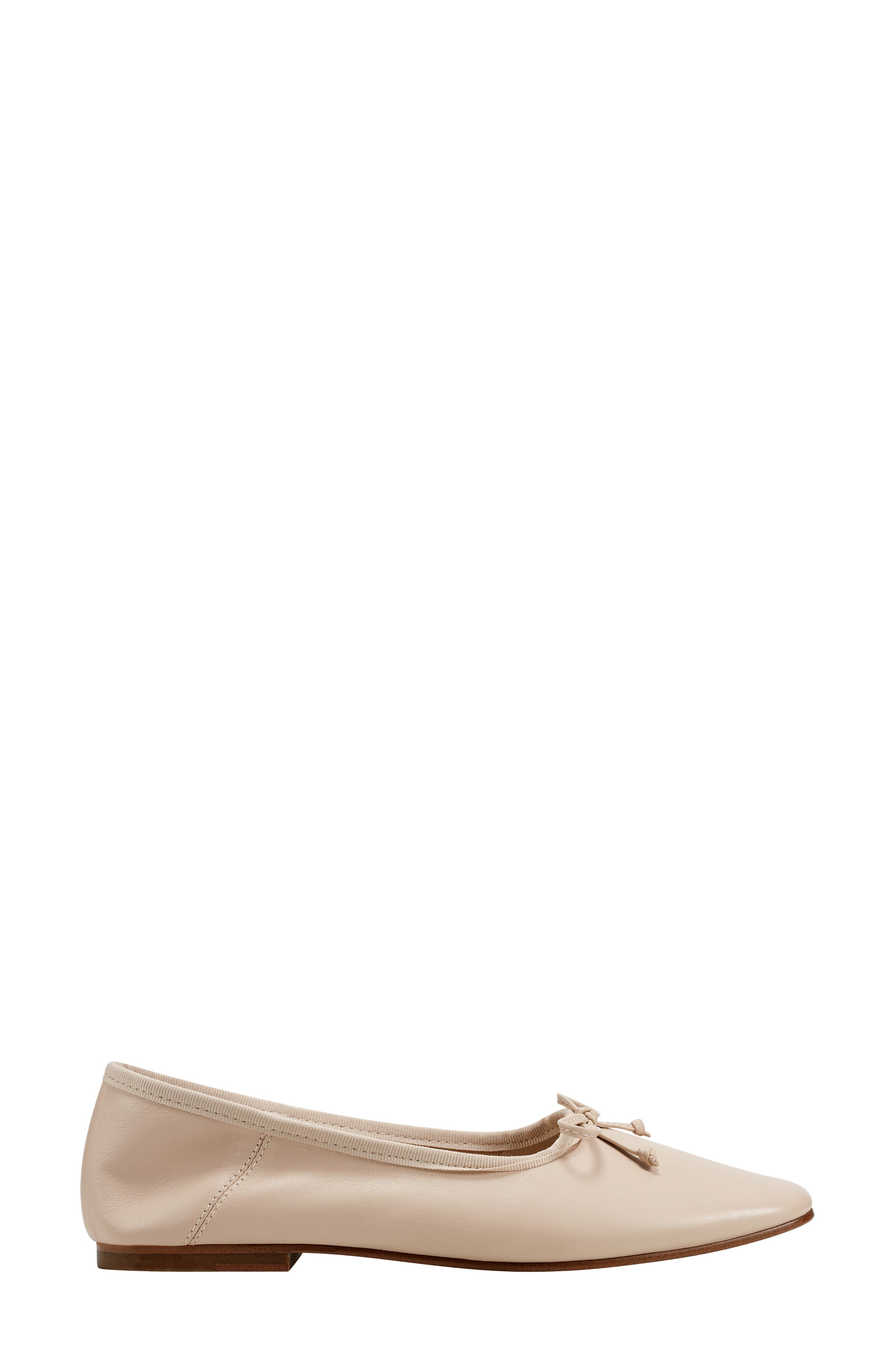 Delaney Square Toe Ballet Flat, Alternate, color, NUDE