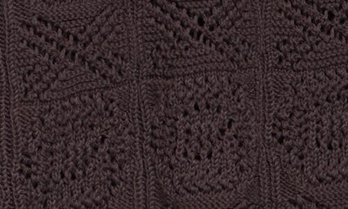 Séfr Myles Brown Knitted Cotton Shirt In Heavy Roast Knit