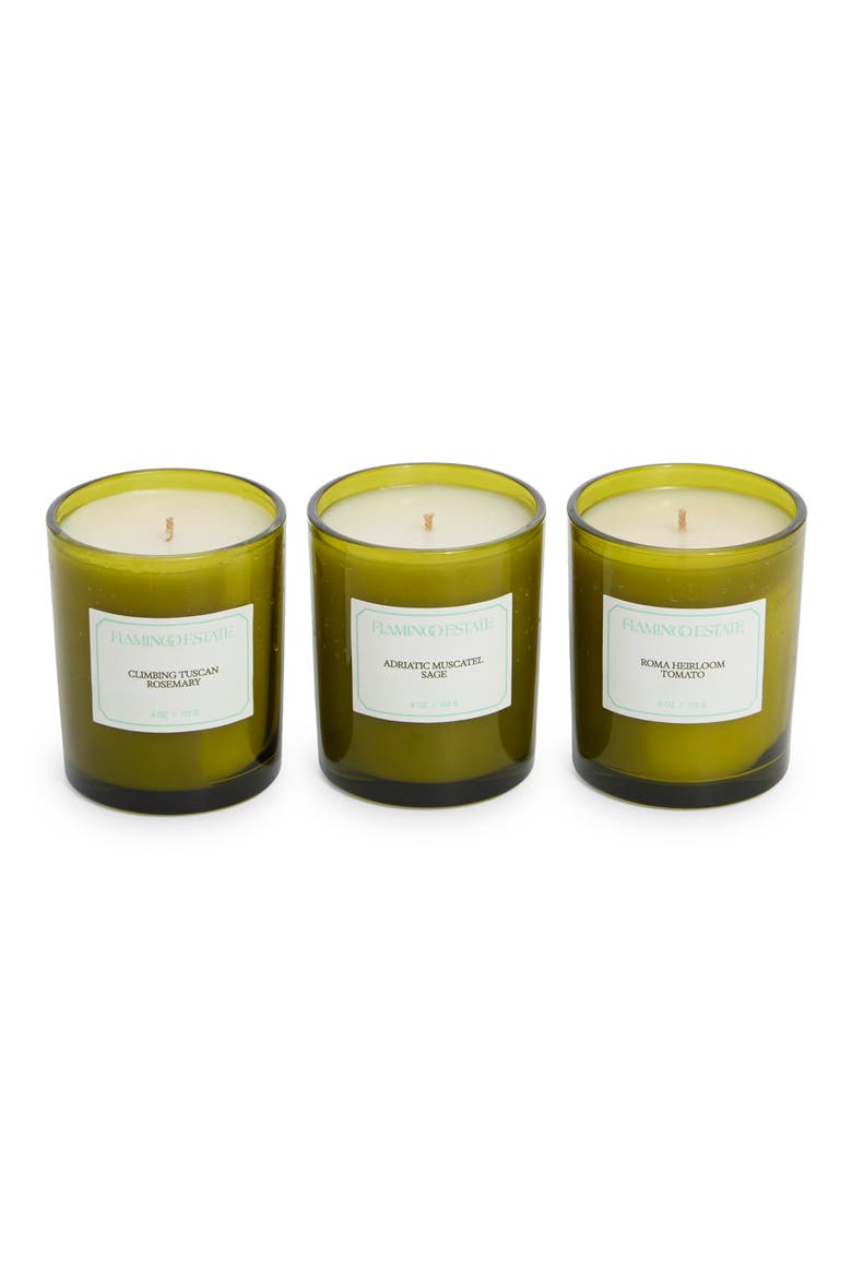 The Mini Three Sisters Candle Set, Alternate, color, GREEN