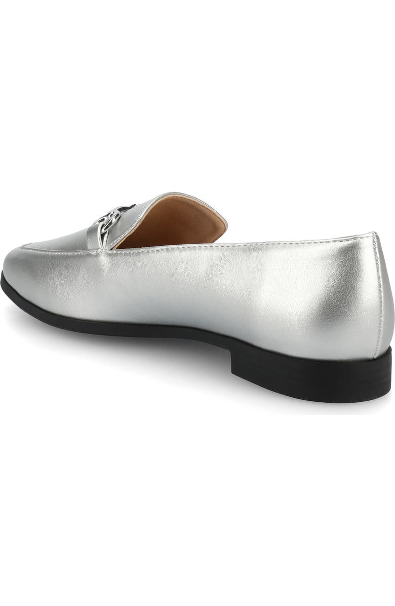 Journee Collection Lacie Bit Loafer, Alternate, color, Silver