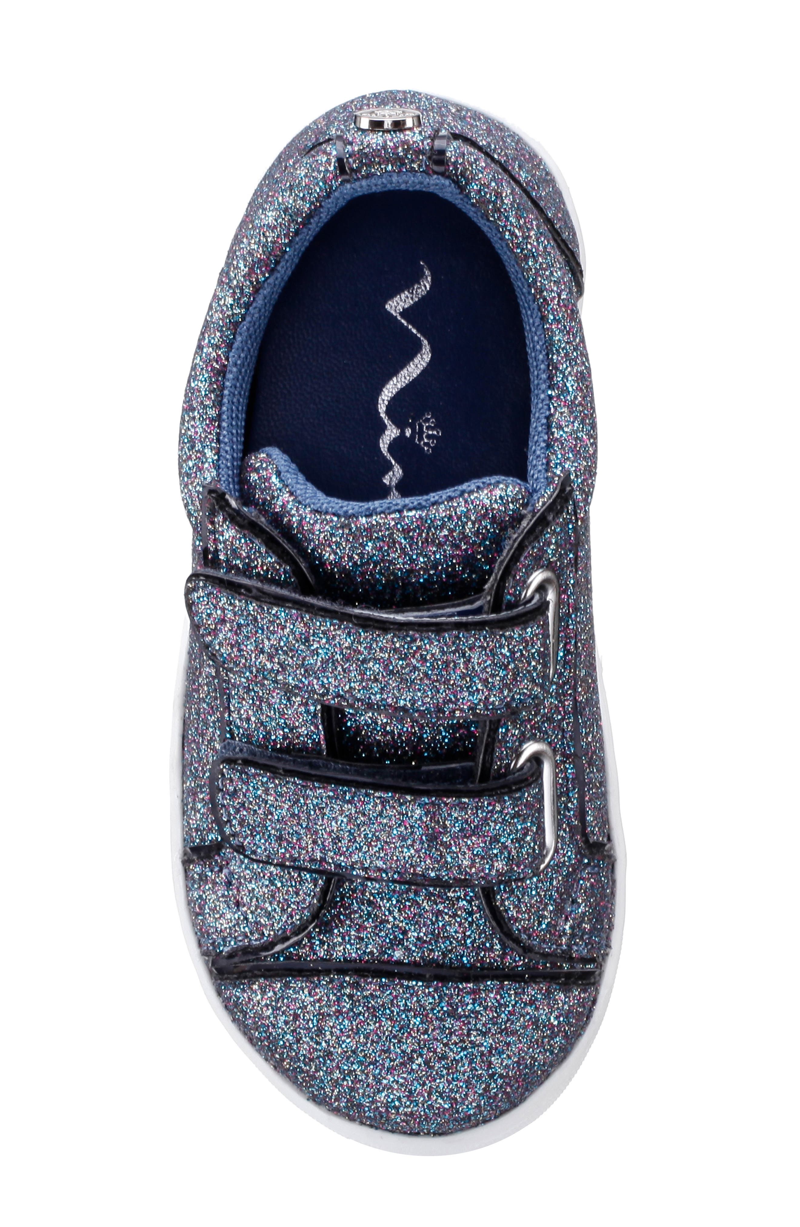 Nina Kids' Metallic Sneaker, Alternate, color, Navglt