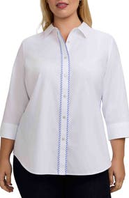 Foxcroft Marni Trim Shirt