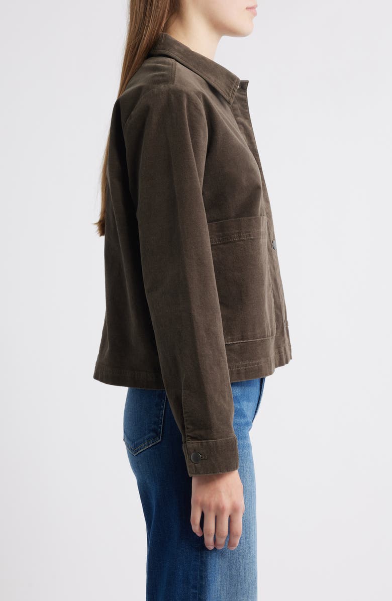 Classic Collar Velveteen Jacket